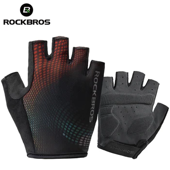 Rockbros, Оптовые Велосипедные перчатки, Весна-лето, Ударопрочная перчатка, Перчатки Wo, Велосипедная перчатка на полпальца, S257