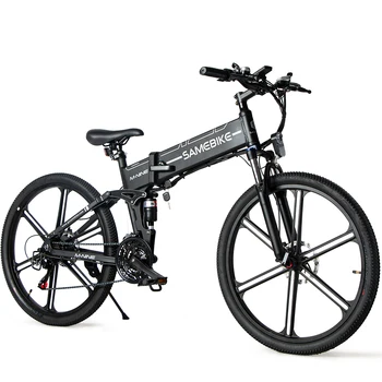 Samebike-Электровелосипед Smart Folding Moped, максимальная скорость, LO26-II, 10Ah, 48V, 500W, 25-35 км/ч, Склад в Великобритании, ЕС