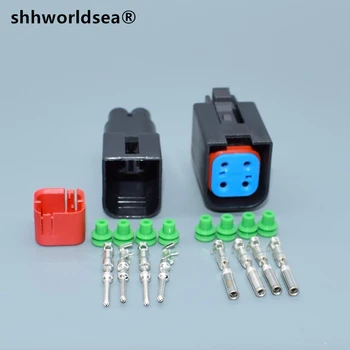 shhworldsea 4-контактный 8-1437710-5 Электрический Водонепроницаемый разъем с герметичной вилкой для автомобильных жгутов проводов