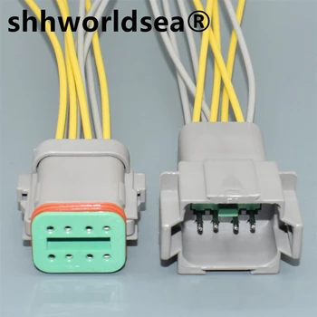 shhworldsea DT Водонепроницаемый Штекер электрического разъема DT04-8P DT06-8S с клеммами