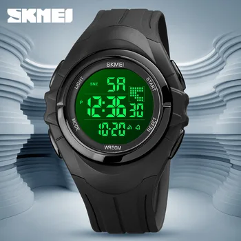 Skmei Fashion New Double Time Спортивные студенческие электронные часы с обратным отсчетом времени, водонепроницаемые повседневные мужские часы