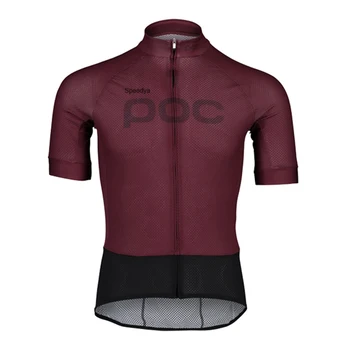 SPEEDYA POC Мужская Велосипедная одежда Топы MTB Велосипедная рубашка с коротким рукавом Форма для горных велосипедов Дышащие Майоты Ciclismo Hombre 2023