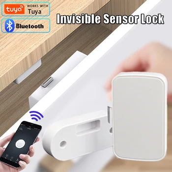Tuya Smart Lock Домашний Картотечный шкаф Мебельный ящик Электронный замок Беспроводное приложение Bluetooth Бесключевые Невидимые замки С батареей