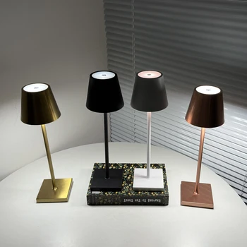 USB Перезаряжаемый настольный светильник в ретро-стиле с сенсорной светодиодной зарядкой, Креативная Столовая, журнальный столик в баре отеля, Уличный ночник