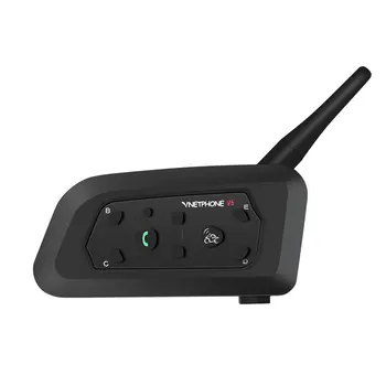 VNETPHONE V6 100% водонепроницаемый Bluetooth контроллер двигателя мотоциклетный динамик Intercomunicadores Moto Intercom