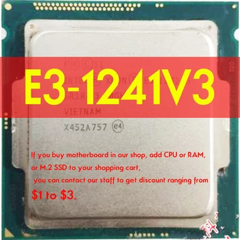 Xeon E3 1241 V3 E3- 1241v3 Четырехъядерный Восьмипоточный процессор 3,5 ГГц 80 Вт LGA 1150 Atermiter B85 Материнская плата, Совместимая с M2 DDR3