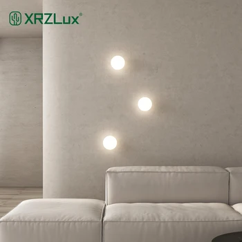 XRZLux Nordic Bubble Ball Настенный Светильник Спальня Гостиная Проход Настенный Светильник 15 см Круглый Стеклянный Потолочный Светильник Home Decor LED Настенный Светильник