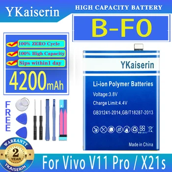 YKaiserin 4200 мАч Сменный Аккумулятор B-F0 Для Vivo 1804 1806 1814 X21s V11 Pro V11Pro PD1813F_EX Аккумуляторы Для мобильных Телефонов
