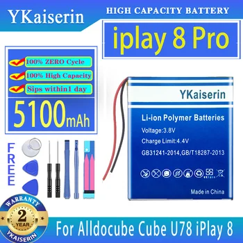 YKaiserin 5100 мАч Сменный Аккумулятор iplay8 Pro Для Alldocube Cube iPlay 8 Pro iPlay8 U78 Планшетный ПК Bateria