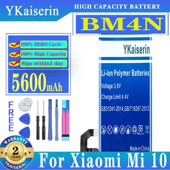 YKaiserin Для Xiao Mi BM4N 5600 мАч Сменный аккумулятор Для Xiao Mi 10 Mi 10 для Xiaomi10 Новый аккумулятор + Номер трека