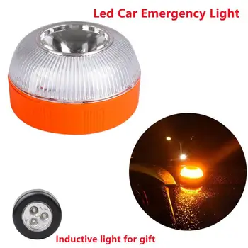 Автомобильное аварийное освещение V16 Светодиодный фонарик, стробоскоп, лампа для дорожно-транспортного происшествия, сменная батарея, Водонепроницаемая сигнальная лампа, ремонтная лампа
