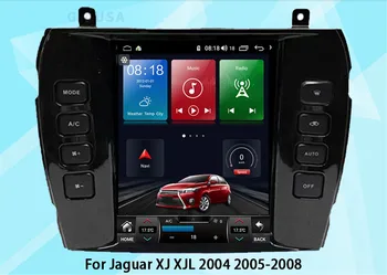 Автомобильное радио для Jaguar XJ X-TYPE 2001-2012 Android 12 DVD Мультимедийный видеоплеер Стерео Carplay Авто GPS 4G WIFI Tesla