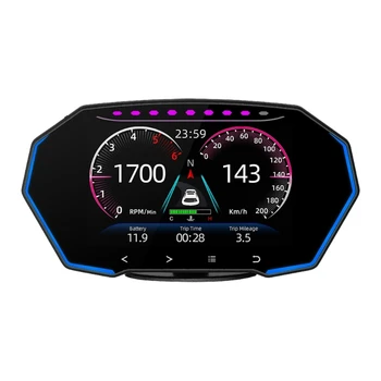 Автомобильный спидометр f11, сигнализация безопасности, HUD, головной дисплей, навигация по уровню, проектор скорости на лобовом стекле, сигнализация о превышении скорости
