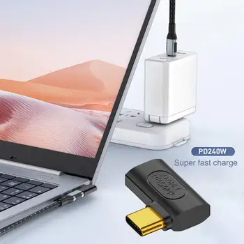Адаптер Type-c USB-адаптер, Универсальное зарядное устройство для ноутбука, конвертер, Стабильная передача данных, 240 Вт, Быстрая зарядка, Компактный Портативный