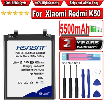 Аккумулятор HSABAT BM5J емкостью 5500 мАч для Xiaomi mi 12T Pro для redmi K50