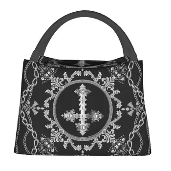 Барочный дизайн Антихриста, изолированная сумка для ланча для женщин, герметичный термоохладитель в стиле готического искусства, коробка для бенто, Пляжный кемпинг, путешествия