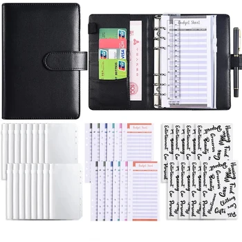 Бесплатная доставка A6 Notebook 2023 Бюджетный планировщик, органайзер, бюджетный переплет, конверты для наличных, блокноты и журналы, папки для переплета A6