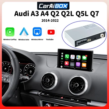Беспроводной CarPlay для Audi A3 A4 Q2 Q2L Q5L Q7 Mib Mib3 MMI 2G MMI 3G Система Android Auto Mirror Link CarPlay