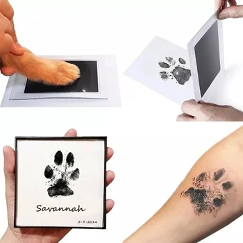 Блокнот для отпечатков пальцев домашней собаки, безопасный нетоксичный блокнот для печати отпечатков лап домашних животных, блокнот для отпечатков лап ребенка, блокнот для отпечатков пальцев без чернил