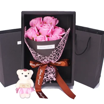 Букет искусственных роз с ароматом Декоративного цветочного букета для рождественского подарка