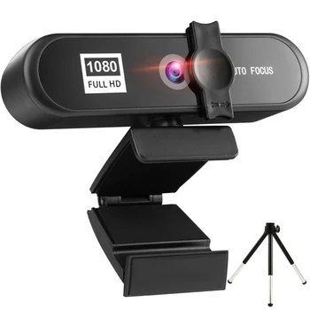 Веб-камера 1080P Мини-Веб-камера 1080P 4K Full HD Веб-камера С Микрофоном 30 кадров В секунду USB-Веб-камера Для Автофокусировки Портативной Видеокамеры ПК Простота Установки
