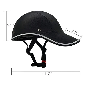 Велосипедные бейсбольные шлемы, Велосипедный шлем для взрослых-ABS + искусственная кожа, защитный шлем для велоспорта с регулируемым ремешком