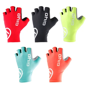 Велосипедные перчатки с гелем на половину пальца, спортивные велосипедные варежки для гонок, женские Мужские летние велосипедные перчатки для шоссейных велосипедов
