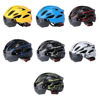 Велосипедный защитный колпачок, Ветрозащитные очки, гоночный велосипедный шлем, регулируемый сейсмический, прочный и легкий для уличного снаряжения