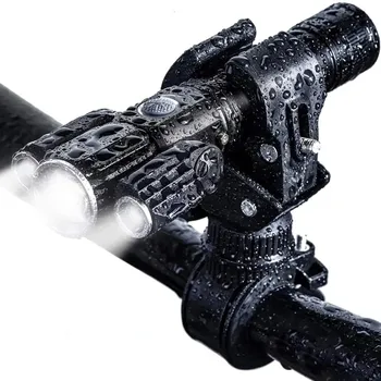 Велосипедный фонарь с зумом, Задний фонарь, 4 режима, Водонепроницаемый, Перезаряжаемый через USB, светодиодный Велосипедный Передний фонарь, MTB Фонарик, Аксессуары для велосипеда