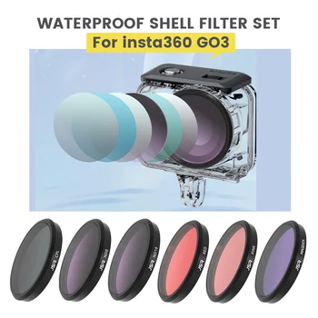 Водонепроницаемый фильтр в виде ракушки для Insta360 GO 3 Filters UV CPL ND8/16/32/64 PL-фильтр для подводного плавания для камеры Insta360 GO 3 Аксессуары