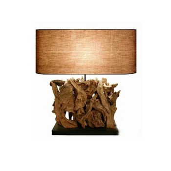 Выветрившееся дерево, бревно, спальня, прикроватная лампа, произведение искусства из массива дерева, декоративная настольная лампа