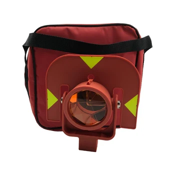 Высококачественная однопризменная призма GPR111 красного цвета для тахеометров Leica С постоянным смещением призмы 0 мм с мягкой сумкой