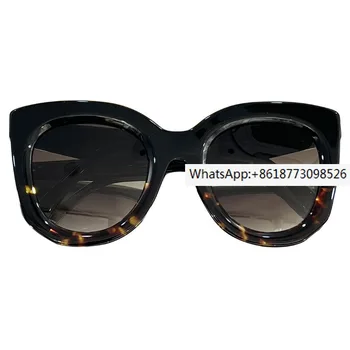 Высококачественные синтетические лоскутные модные овальные женские солнцезащитные очки CL крутой вогнутой формы, удобная коробка для путешествий и вечеринок