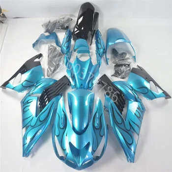 Высококачественный комплект мотоциклетных обтекателей для KAWASAKI Ninja ZX 14 r 2006-2011 ZX 14 r 06-11 сине-черный комплект обтекателей