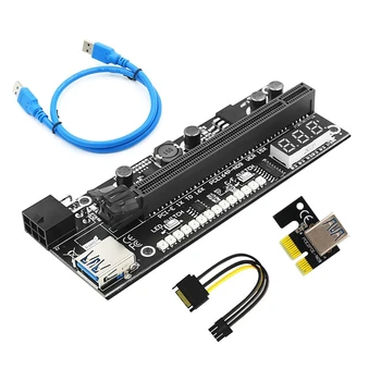 Высокоскоростные видеокарты PCI E с разъемом от 1X до 16X USB, кабель-удлинитель Riser Card, адаптер для майнинга Ethereum