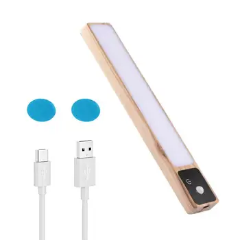 Датчик движения, ночник, Беспроводной USB-аккумуляторный светодиодный светильник под шкафом для кухонного шкафа, шкафа для спальни.