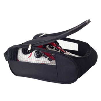 Двойные молнии, прочный дорожный кейс для хранения, Дышащий чехол, Пыленепроницаемая спортивная сетка, портативные водонепроницаемые сумки для домашней обуви для гольфа
