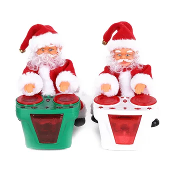 Детские игрушки Санта Клаус С Новым Годом Рождественские украшения для дома Принадлежности для вечеринок 2023 Электрический Санта Клаус Домашнее украшение