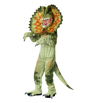 Детские костюмы динозавров для Хэллоуина, косплей, наряды для вечеринок, одежда для ролевых игр с животными для мальчиков и девочек, комбинезон с динозаврами, головные уборы
