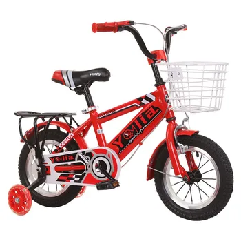 Детский велосипед 14-дюймовый велосипед с рамой из высокоуглеродистой стали Kettle, устойчивый и прочный Задний Стопорный тормоз, безопасный и безотказный
