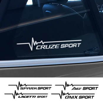 Для Chevrolet Cruze Lacetti Bolt Corvette Traverse Tahoe Onix Cavalier Orlando Tracker Аксессуары 2шт Наклейка на боковое стекло автомобиля