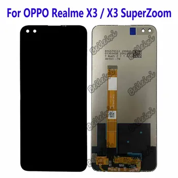 Для OPPO Realme X3 RMX2081 RMX2085 RMX2083 RMX2142 ЖК-дисплей С Сенсорным Экраном и Цифровым Преобразователем В сборе Для Realme X3 SuperZoom RMX2086