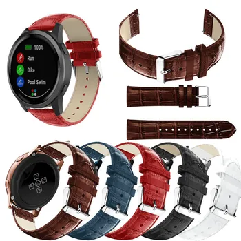 Для Samsung Galaxy Active 2/Watch 4 5 40 мм 44 мм/Watch4 Classic 42 мм 46 мм/Watch 41 45 мм Ремешок для смарт-часов 20 22 мм Кожаный Ремешок