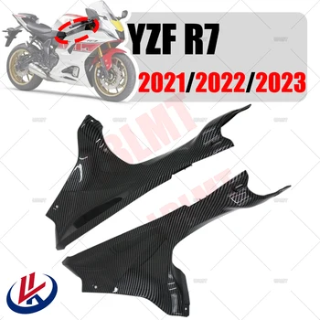 Для YAMAHA YZFR7 YZF R7 2021 2022 2023 YZF-R7 Распыление углеродного волокна Мотоциклетный Верхний Передний Обтекатель Воздушной Крышки Приборной панели