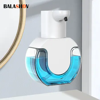 Дозаторы мыла Бесконтактная автоматическая пена для ванной комнаты Умная ручная стиральная машина с USB зарядкой Белый Высококачественный материал ABS