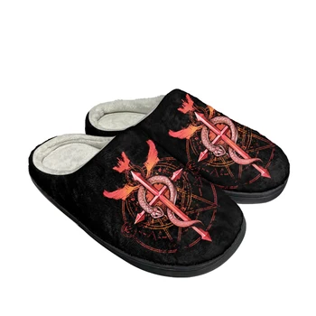 Домашние хлопчатобумажные тапочки Edward Elric Fullmetal Alchemis на заказ, мужские женские сандалии, плюшевая повседневная обувь, сохраняющая тепло, термальные тапочки