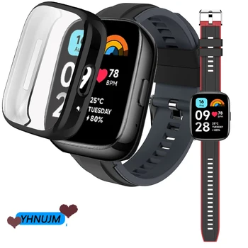 Дышащий Силиконовый Ремешок Для Redmi Watch 3 Active Smart Watch Band Спортивный Браслет Ремень Для Redmi Watch3 Active Protector Case