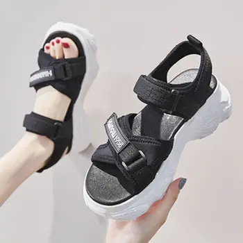 Женская обувь в продаже 2023 г., Высококачественные женские босоножки с открытым носком, Летняя обувь из дышащей сетки, Женская повседневная спортивная обувь
