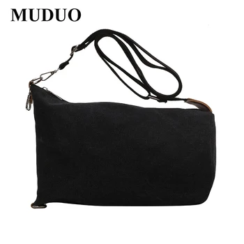 Женская сумка в стиле MUDUO 2023 Новая модная холщовая сумка-тоут Нишевая Универсальная сумка-мессенджер большой емкости Ins