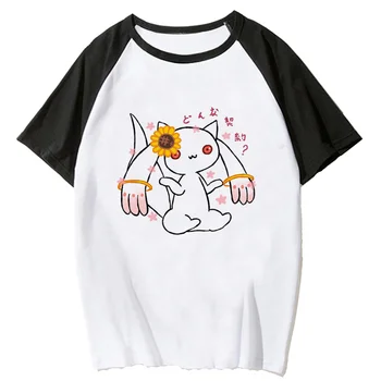 Женская футболка Madoka Y2K Japanese harajuku top girl anime funny clothes